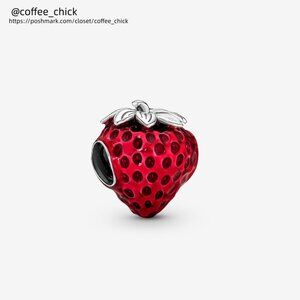Pandora Seeded Strawberry Fruit Charm|Pendant
